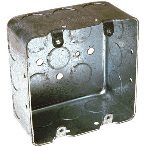 american 2 gang switch box with built on ring metal|RACO 2.